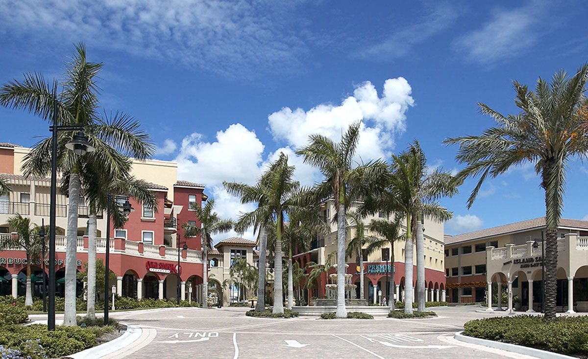 Quality Exterior Cleaning and Paver Cleaning at the Esplanade Shoppes on Marco Island, Florida